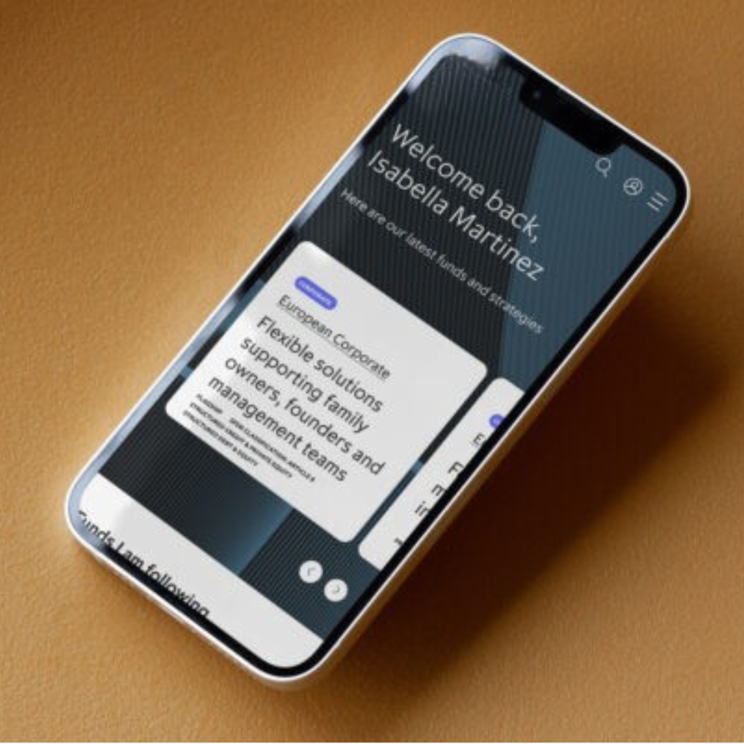 Smartphone displaying the WXF Client Lounge